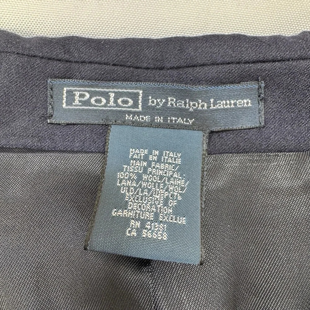 NEW Polo Ralph Lauren Wool Blazer Gold Buttons Italy Navy Youth Boys Sz 16 $325 - Picture 7 of 16
